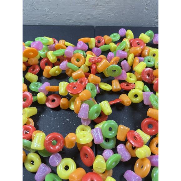 Blow Mold Life Saver & JuJu Beans Vtg Christmas Garland Plastic Hong Kong 18' - Picture 4 of 7